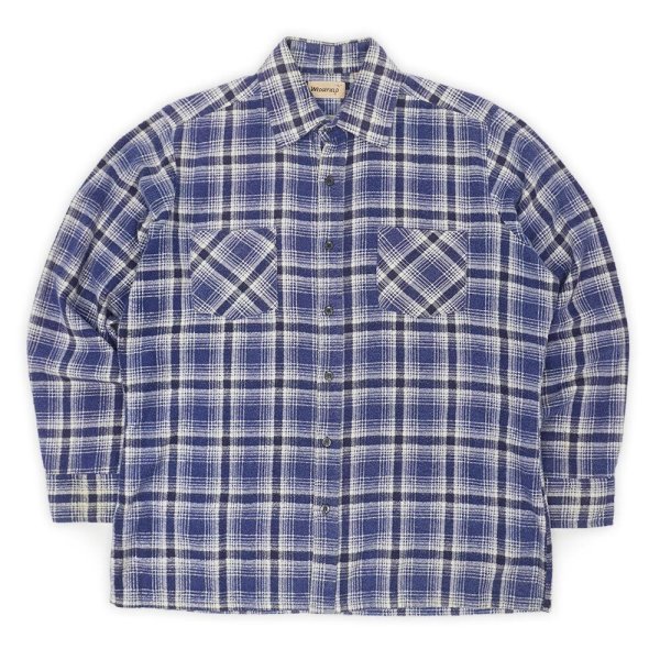 画像1: 80's WEDGEFIELD プリントネルシャツ “Ombre Plaid” (1)