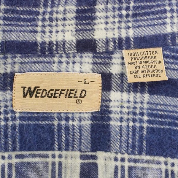 画像2: 80's WEDGEFIELD プリントネルシャツ “Ombre Plaid” (2)