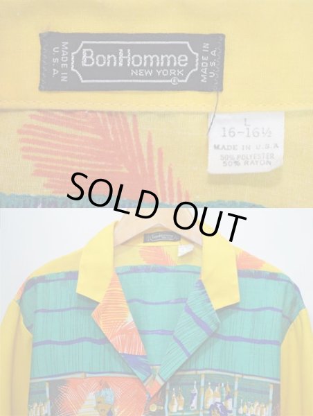 画像3: 80-90's Bon Homme 総柄 オープンカラーシャツ “MADE IN USA” (3)