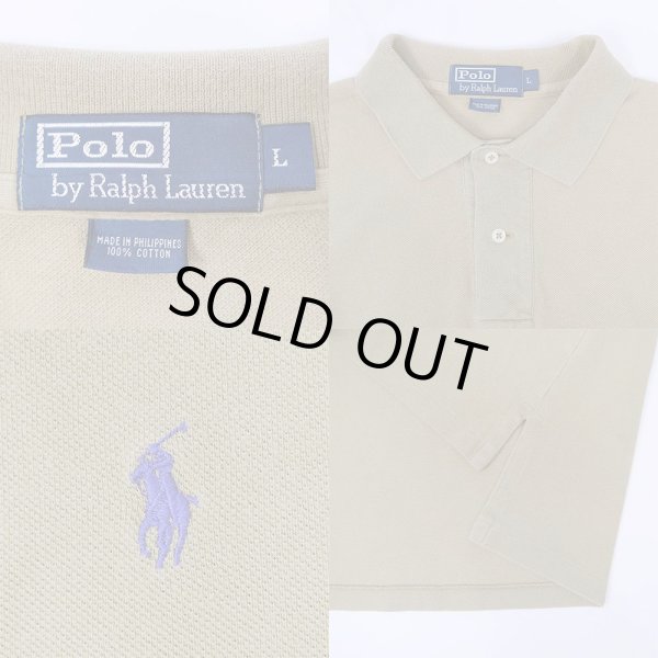 画像2: 90's Polo Ralph Lauren ポロシャツ “KHAKI” (2)