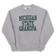 画像1: 90's Lee リバースウィーブタイプ スウェット "MICHIGAN STATE GRANDPA" (1)