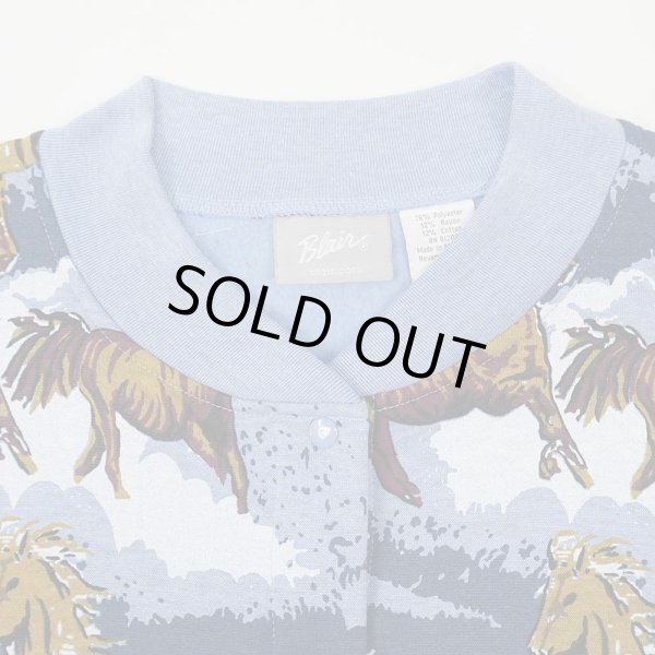 画像3: 90's Blair 総柄 スウェット スタジャン “DEADSTOCK” (3)