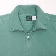 画像3: 90's STEEL BRIDGE ハーフジップスウェット "FADE GREEN / MADE IN USA / DEADSTOCK" (3)