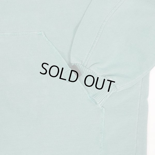 画像4: 90's STEEL BRIDGE ハーフジップスウェット "FADE GREEN / MADE IN USA / DEADSTOCK" (4)