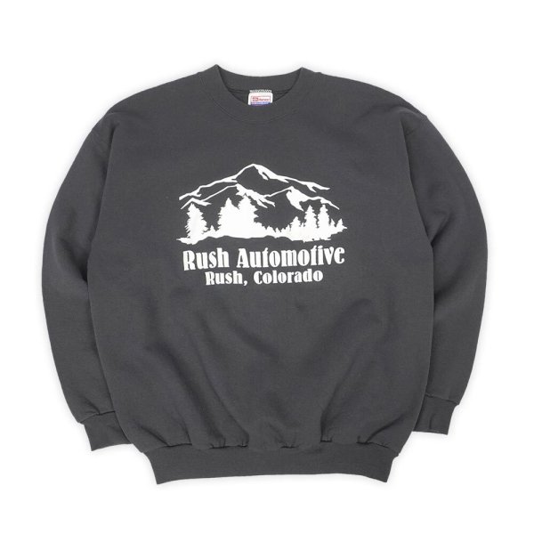 画像1: 00's Rush Automotive 企業ロゴ スウェット "Hanes Body" (1)