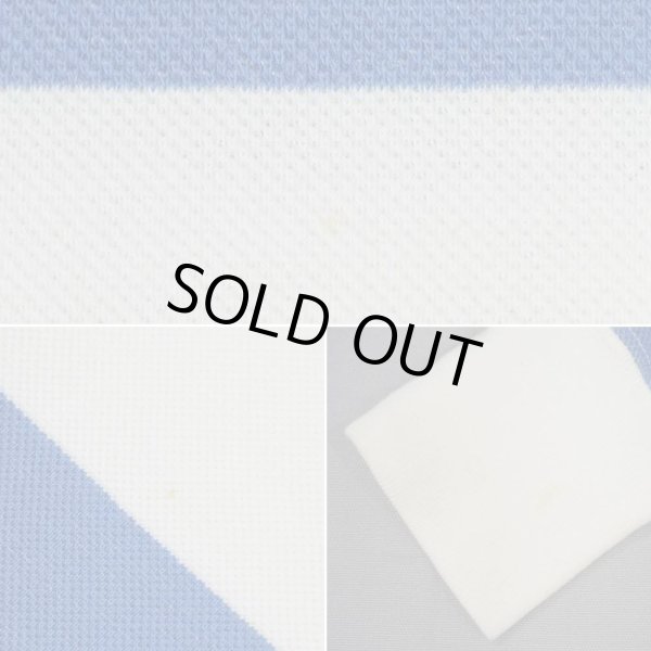 画像4: 90's Polo Ralph Lauren ボーダー柄 コットンピケ パーカー (4)