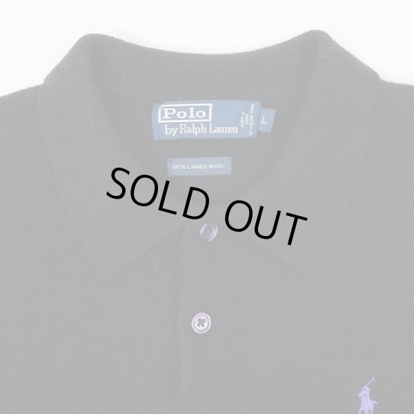 画像3: 90-00's Polo Ralph Lauren ニットポロ “BLACK” (3)