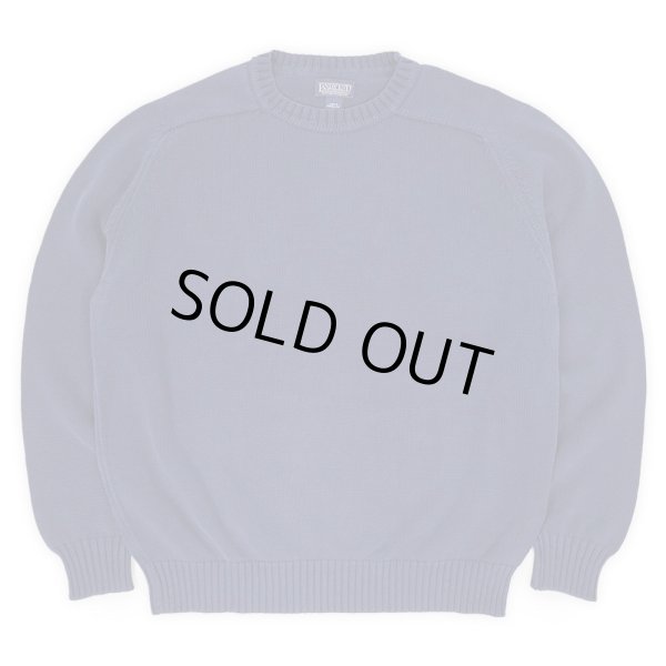 画像1: 90's LANDS' END コットンドリフターセーター "NAVY / MADE IN USA" (1)