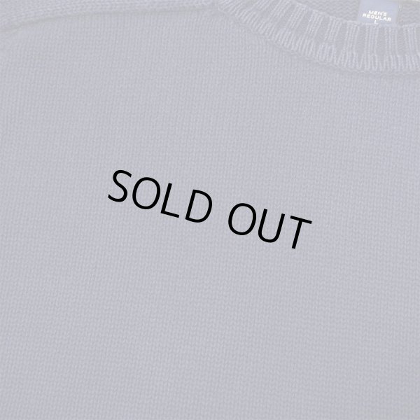 画像4: 90's LANDS' END コットンドリフターセーター "NAVY / MADE IN USA" (4)