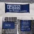 画像3: 90's Polo Ralph Lauren グレンチェック柄 2タックウールトラウザー "W34 L30" (3)