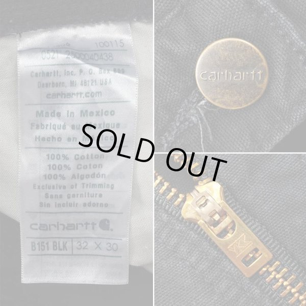 画像4: 00's Carhartt ライトダック ペインターパンツ “BLACK / W32 L30” (4)