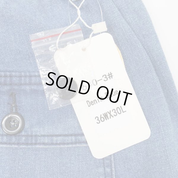 画像3: 90's unknown デニムイージーパンツ "DEADSTOCK / W36 L30" (3)