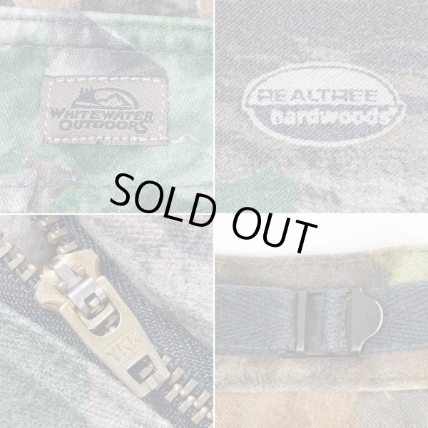 画像4: 90's WHITE WATER OUTDOORS リアルツリーカモ柄 カーゴパンツ (4)