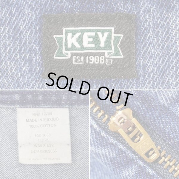 画像3: 00's KEY デニムペインターパンツ (3)