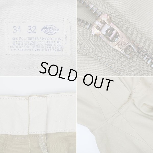 画像4: 80's Dickies 874 ワークパンツ "MADE IN USA / KHAKI" (4)