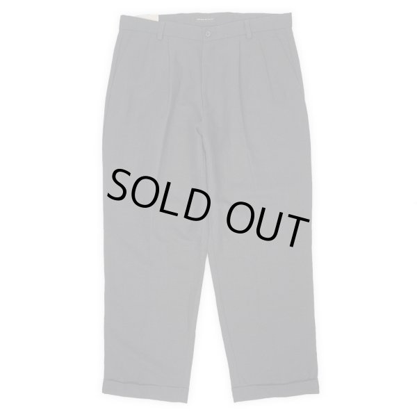 画像2: 00's DOCKERS 2タック コットンリネントラウザー "DEADSTOCK / BLACK / W36 L30" (2)
