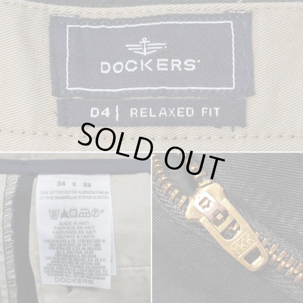 画像4: 00's DOCKERS 2タック チノトラウザー "BLACK / DEADSTOCK" (4)