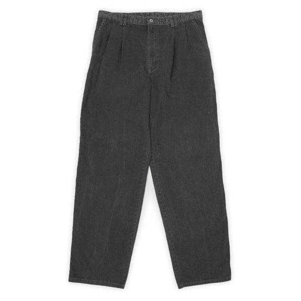 画像1: Early 90's DOCKERS 2タック ブラックデニムトラウザー "W33 L30" (1)