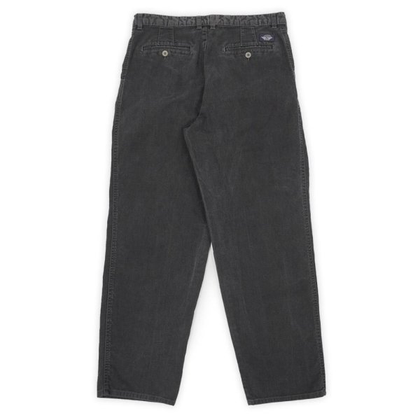 画像2: Early 90's DOCKERS 2タック ブラックデニムトラウザー "W33 L30" (2)