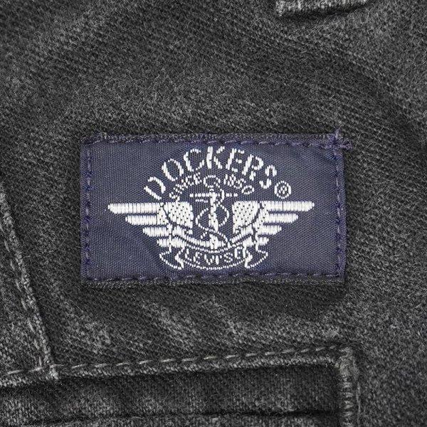 画像3: Early 90's DOCKERS 2タック ブラックデニムトラウザー "W33 L30" (3)