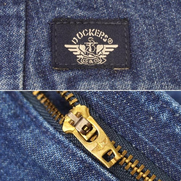 画像3: 90's DOCKERS 2タック デニムトラウザー "W36 L30" (3)