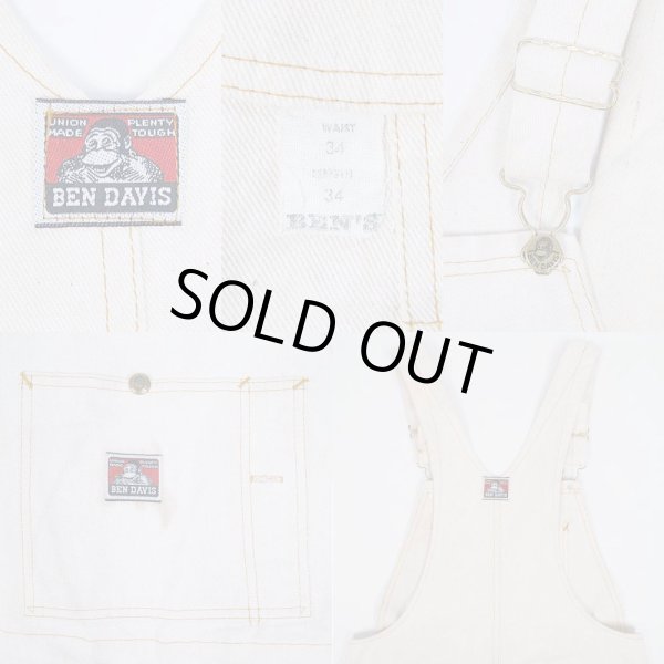 画像4: 80's BEN DAVIS ダブルニーオーバーオール “MADE IN USA” (4)
