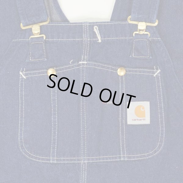 画像4: 00's Carhartt デニムオーバーオール “Dark Indigo / W42 L30相当” (4)