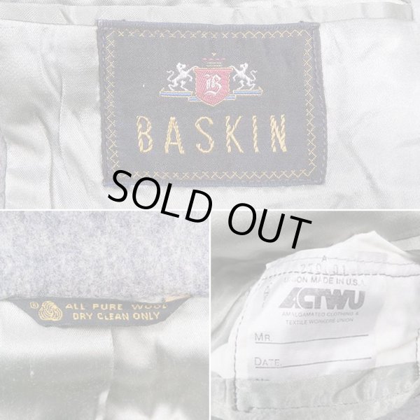 画像3: 70's BASKIN ウール チェスター コート "MADE IN USA" (3)