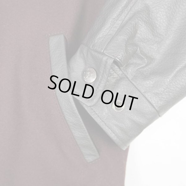 画像6: 90's Cabela's レザー切り替え ウールスタジャン (6)