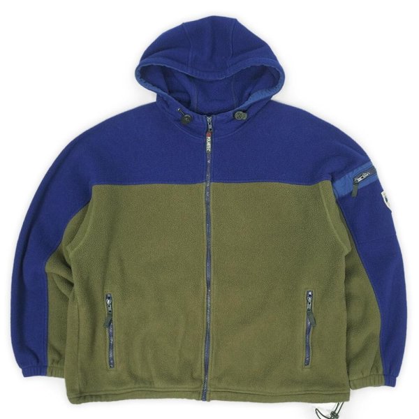 画像1: 90's Eddie Bauer フリースフーディージャケット "POLARTEC" (1)