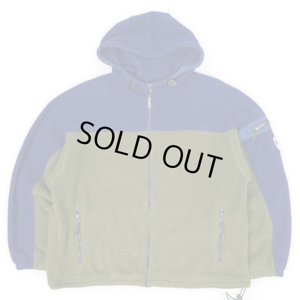 画像1: 90's Eddie Bauer フリースフーディージャケット "POLARTEC" (1)