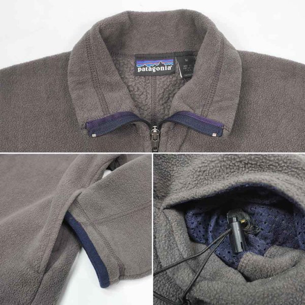 画像5: 97's Patagonia ライトウェイトシンチラシャーリングプルオーバー "MADE IN USA / OVAL LOGO" (5)