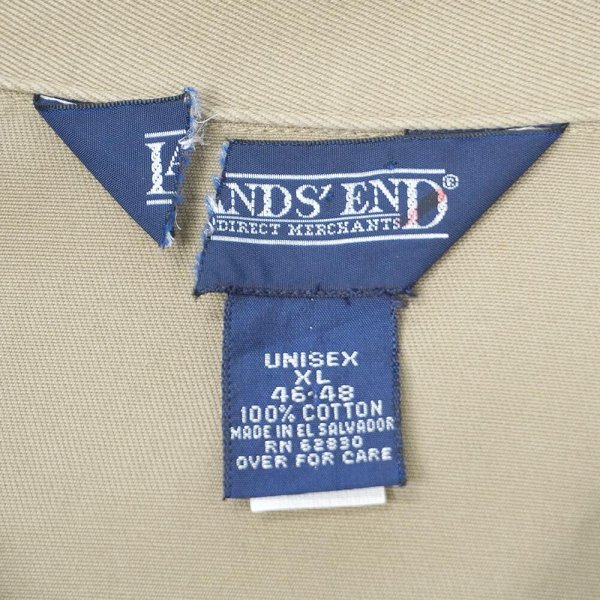 画像2: 90's LANDS' END コットンツイル ブルゾン "企業ロゴ刺繍" (2)