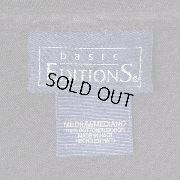 画像2: 90's BASIC EDITIONS ポケットTシャツ “BLACK / DEADSTOCK” (2)