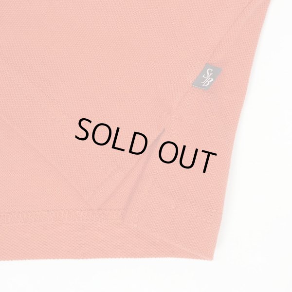 画像4: 00's ST JOHN'S BAY Vネック コットンピケTシャツ "Orange / DEADSTOCK" (4)