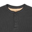 画像3: 00's Eddie Bauer ヘンリーネック サーマルカットソー "BLACK" (3)