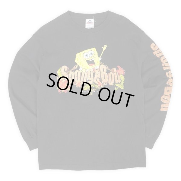 画像1: Early 00's SpongeBob L/S キャラクタープリントTシャツ "DEADSTOCK" (1)