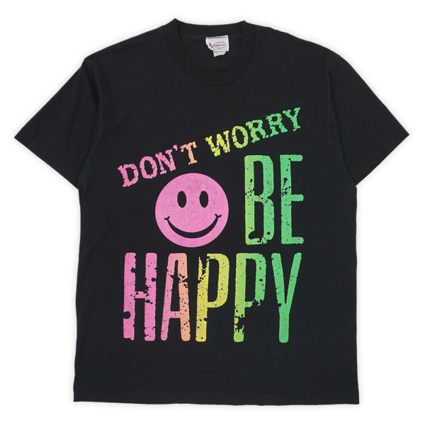画像1: 80-90's DON’T WORRY BE HAPPY プリントTシャツ "MADE IN USA" (1)
