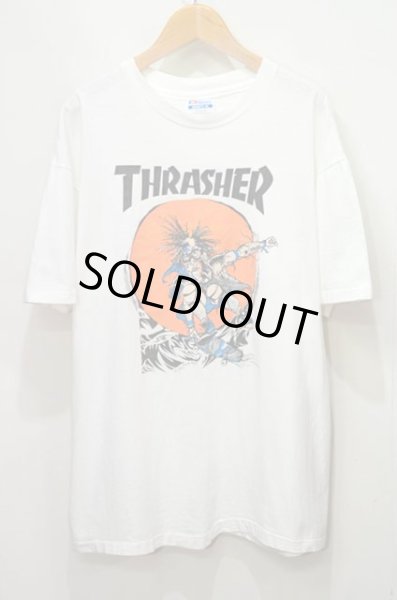 画像1: 80-90's THRASHER プリントTシャツ “MADE IN USA / PUSHEAD” (1)