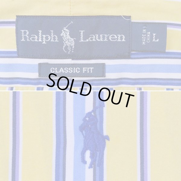 画像2: 00's Polo Ralph Lauren ボタンダウンシャツ "マルチストライプ柄 / CLASSIC FIT" (2)