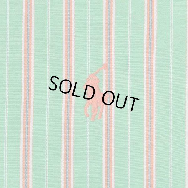 画像4: 90's Polo Ralph Lauren S/S マルチストライプ柄 ボタンダウンシャツ “CLASSIC FIT” (4)