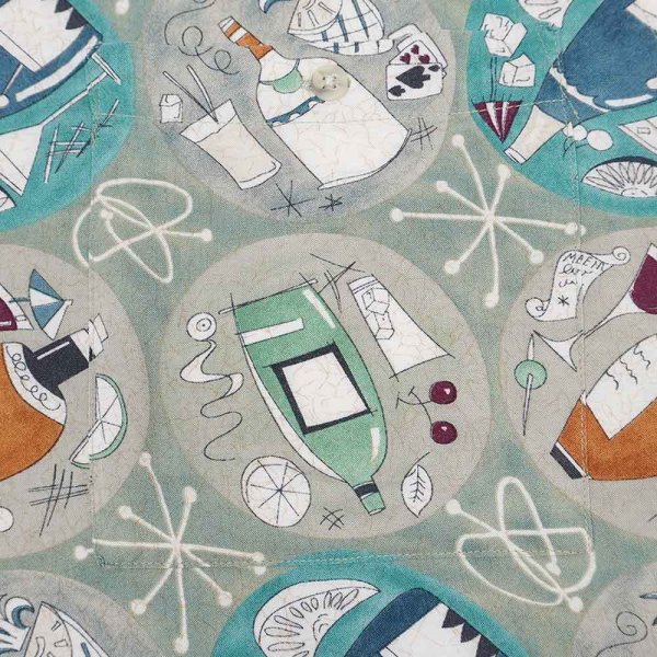 画像4: 90's CAMPIA MODA 総柄 S/S レーヨンシャツ (4)