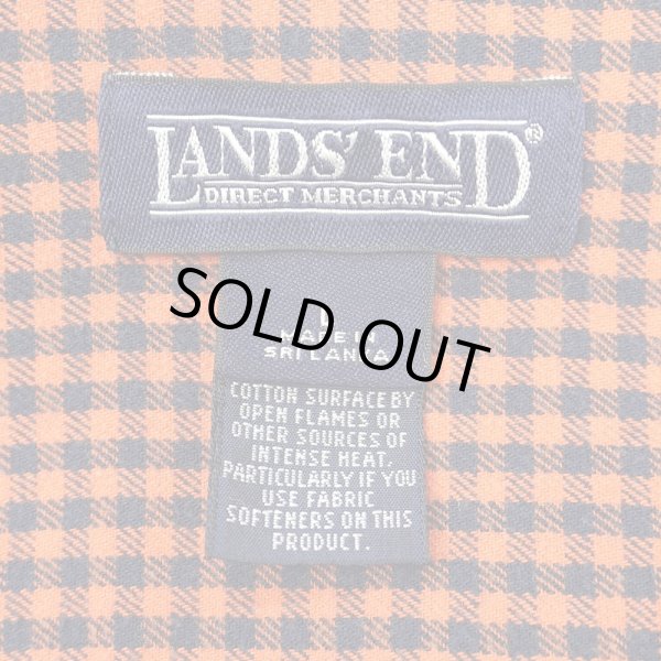 画像2: 90-00's LAND'S END フランネルボタンダウンシャツ (2)