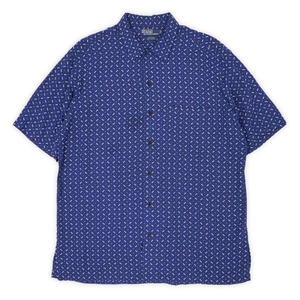 画像1: 90's Polo Ralph Lauren 総柄 S/S レーヨンシャツ "CLAYTON" (1)
