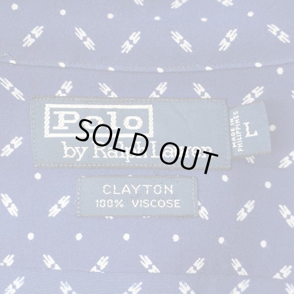 画像2: 90's Polo Ralph Lauren 総柄 S/S レーヨンシャツ "CLAYTON" (2)