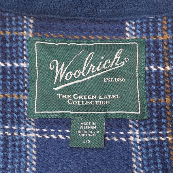 画像2: 00's Woolrich ヘビーネルシャツ "Blue Plaid" (2)