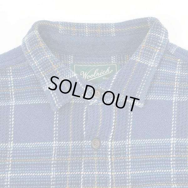 画像3: 00's Woolrich ヘビーネルシャツ "Blue Plaid" (3)