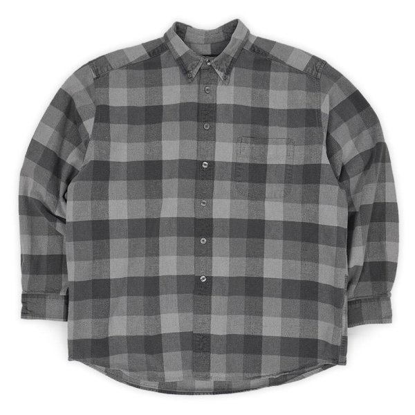 画像1: 00's Eddie Bauer フランネル ボタンダウンシャツ (1)