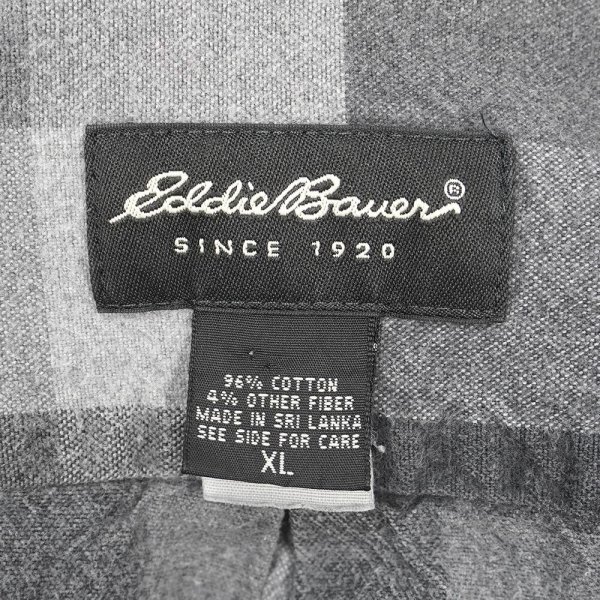 画像2: 00's Eddie Bauer フランネル ボタンダウンシャツ (2)
