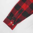 画像4: 80's ST JOHN'S BAY ブロックチェック柄 ヘビーネルシャツ "MADE IN USA / BLACK×RED" (4)
